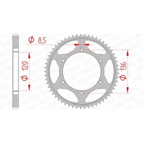 AFAM Steel Standard Rear Sprocket 428 47-57 teeth