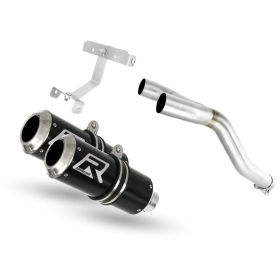 Yamaha FZ6 FAZER 600 S2 2006-2010 Dominator Exhaust Silencer Muffler GP BLACK + dB killer