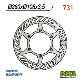 NG BRAKES Front Fixed Brake Disc 260mm Gas Gas EC 125-300cc 99-19