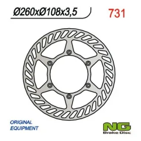 NG BRAKES Priekinis fiksuotas stabdžių diskas 260mm Gas Gas EC 125-300cc 99-19