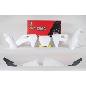 RACETECH Plastikų komplektas Husqvarna FC, TC 125/450cc 19-22 Balta/ Juoda/ Neoninė žalia