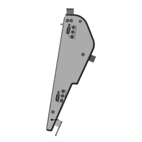 DFK Left Door base assembly Can-Am Maverick Trail