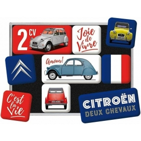 Set of magnets CITROEN 2,2x2,2 / 4,5x2,2 9pcs.