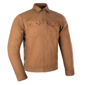 Oxford Heist Man Textile Jacket Brown