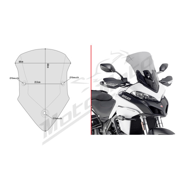 GIVI Windshield Ducati Multistrada 950-1260cc 15-21