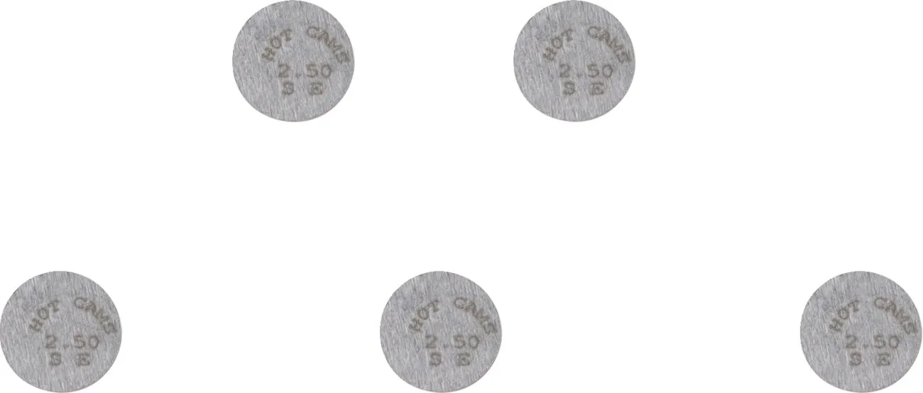 HOT CAMS Replacement Valve Shims Ø138x2,50 mm - 5pcs