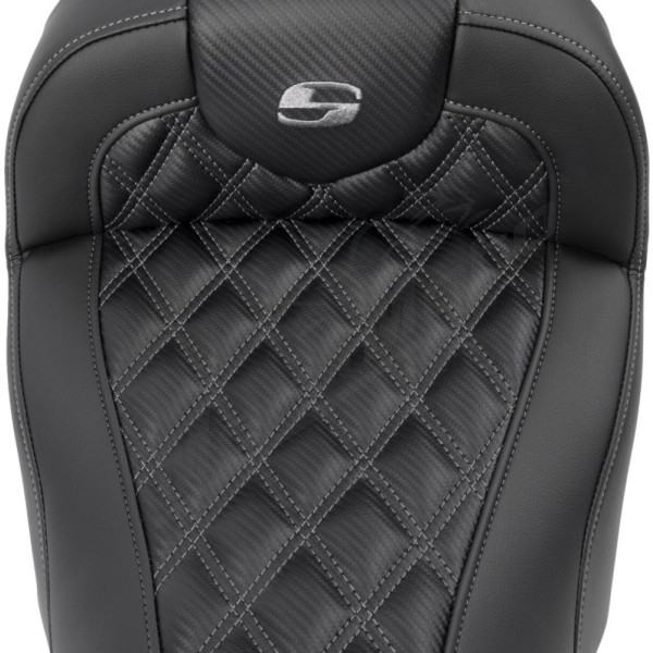 SADDLEMEN Road sofa Sėdynė juoda/anglies pluošto Harley Davidson FLHX / FLTRX / FLTRXSE 1923-1977 23-25