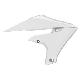 Polisport radiator scoop Yamaha YZ, WR 250/450cc 18-23 White