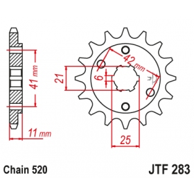 Front sprocket JTF283