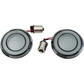 KURYAKYN Smoke LED Rear Turn Signal Conversions Harley Davidson Harley Davidson FLD / FLHC / FLHCS / FLSTF / FLSTN / FXDL / XL 883/1800 00-24