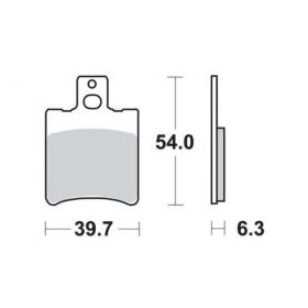 Brake pads MALOSSI MHR FT4011 / MCB644 SINTER SPORT