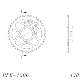 Supersprox / JT Rear sprocket 1206.42