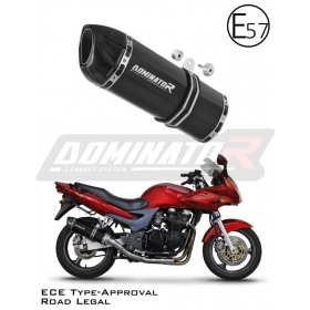 Exhaust silincer Dominator HP1 BLACK KAWASAKI ZR7 / ZR7S 1999-2004 Certified