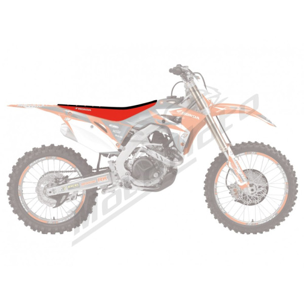 Blackbird sėdynė DOUBLE GRIP 3 Honda CRF 250-450R/X 17-24 Raudona/Juoda