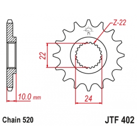 Priekinė žvaigždutė JTF402RB