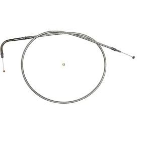 MAGNUM SHIELDING Chrome Throttle Cable Harley Davidson FXD / FXDBP / FXDF / FXSB 1584/1690 06-17 72.5cm