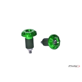Puig Bar Ends Aluminium Race Universal Green 13-18mm