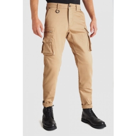 PANDO MOTO DESERT CARGO Jeans for Men with Chino Style Cordura® Beige