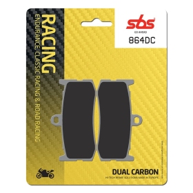 Sbs stabdžių trinkelės 864DC Dual Carbon Triumph Daytona 675 2009-2017