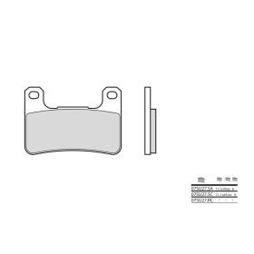 BREMBO Street Sintered Metal stabdžių trinkelės KAWASAKI / SUZUKI 600-1800cc 04-25