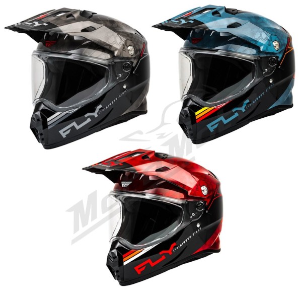 FLY RACING Trekker Krypyek Conceal Helmet - Black/Grey/White