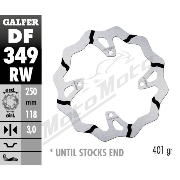 GALFER Wave® Front Brake Rotor Suzuki RMX / RM-Z 250-450cc 04-18