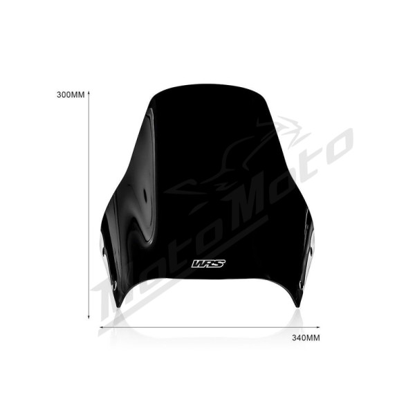WRS ENDURO Windscreen Glossy Black Ducati Desert X 950 ABS 22-24