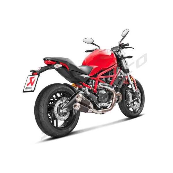 AKRAPOVIC Slip-On Line Muffler Titanium Ducati Monster / Scrambler 797-803 15-20