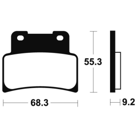 TECNIUM Racing Sintered Metal Carbon Brake pads - MCR344 Aprilia Mana / RS / Shiver 125-850cc 92-17