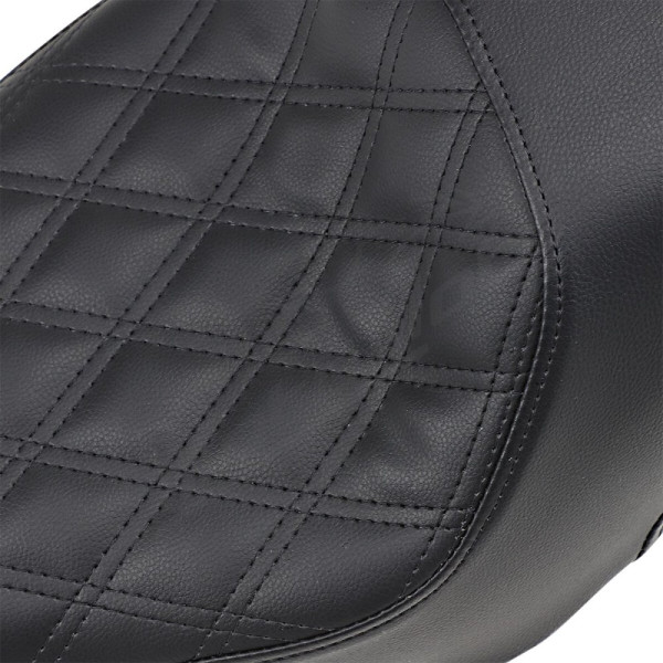 SADDLEMEN Profiler Lattice Stitch Seat Black Harley Davidson XL 883-1200 04-22