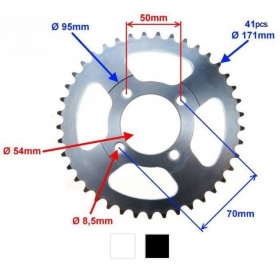 Rear sprocket SHINERAY 50Q-2E 41Teeth