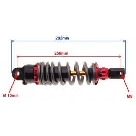 Rear adjustable shock absorber MINARELLI/ PEUGEOT/ MORINI 282mm Ø10 M8