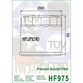 Tepalo filtras HIFLO HF975 SUZUKI AN BURGMAN 650cc 2002-2018