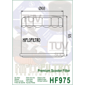 Oil filter HIFLO HF975 SUZUKI AN BURGMAN 650cc 2002-2018