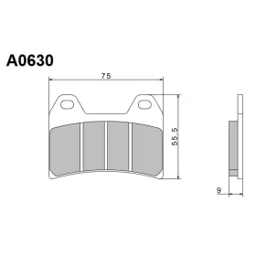Nissin Stabdžių trinkelės Aprilia / BMW / Ducati / Honda / Husqvarna 250-1300cc 95-00