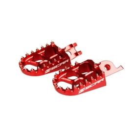 SCAR Evolution Racing Footpegs Red HONDA CR/CRF 125-1000 02-25/KAWASAKI KX 250-450F 07-26