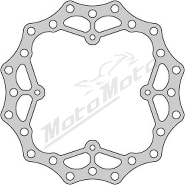 DELTA BRAKING REAR BRAKE DISC (240x121x4mm) Honda CR / CRF 125-450 02-21