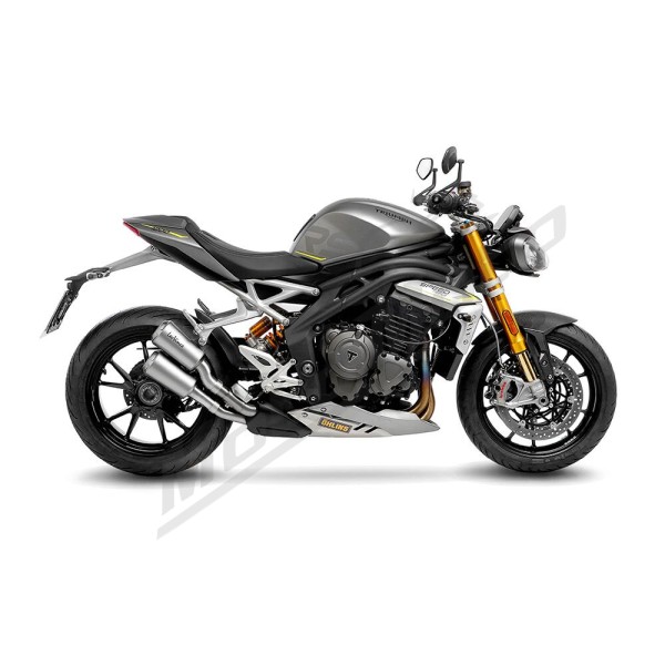 LEOVINCE LV-10 Stainless Steel Slip-On Muffler TRIUMPH SPEED TRIPLE 1200 21-26