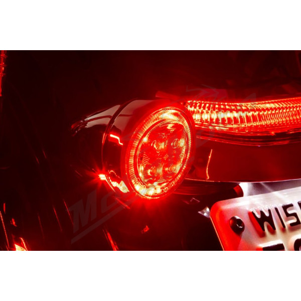 CIRO Fang® Rear Red Turn Signal Light Inserts HARLEY DAVIDSON FLFB / FLFBS / FLHRXS / FLHX / FLHXS / FLS / FLTRX / FXDB / XL 883-1868 07-24