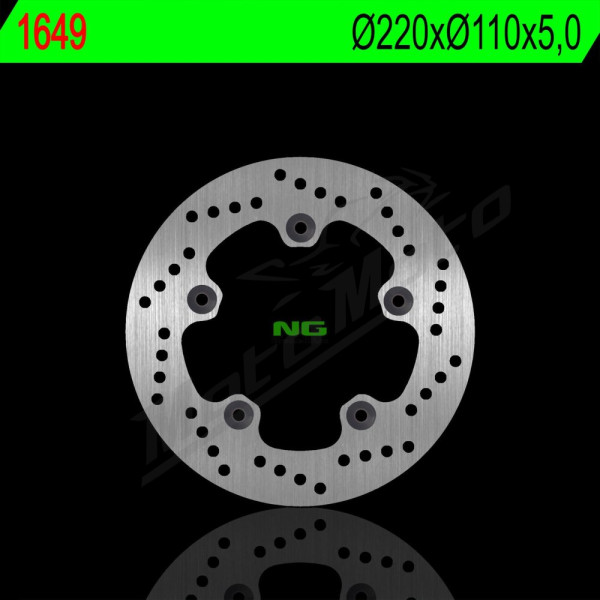 NG BRAKES Rear Fixed Brake Disc 220mm Suzuki GSX-R 1000cc 17-21