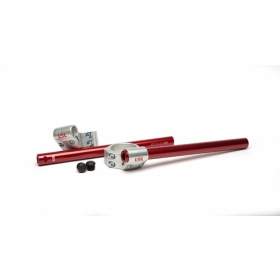 LSL Speed-Match Mid Position Raised Clip-on SILVER Bars Handlebar Triumph Thruxton 900 2004-2007