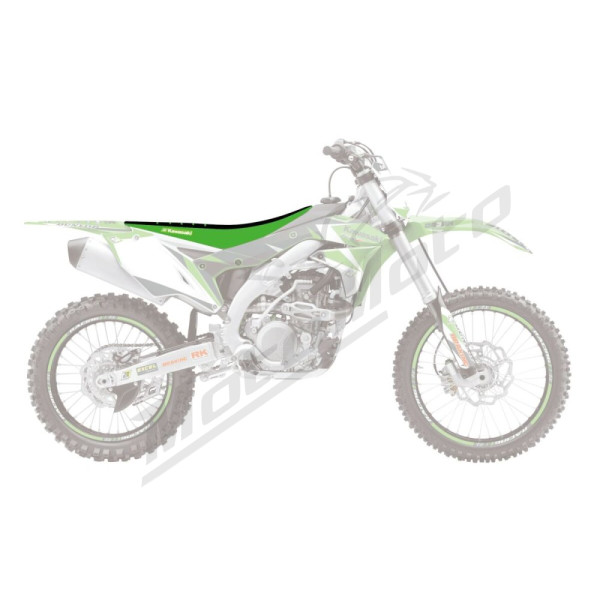 Blackbird Racing Double Grip 3 Sėdynės Užvalkalas Kawasaki KX250F / KS450F 12-20 Žalia/Juoda