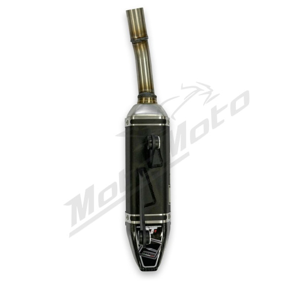 FRESCO Carby Muffler Black Aluminium/Carbon End Cap Gas Gas / Husqvarna / KTM 125 23-27
