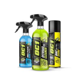 OC1 Cleaning Kit offroad cleaner 0,95l + tires & plastic shine 0,45l + bike shine 500ml