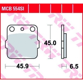 BRAKE PADS TRW MCB554SI OFFROAD