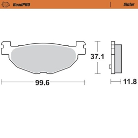 MOTO-MASTER Sinter Rear Brake Pads Yamaha XP / YP 400-500 05-13