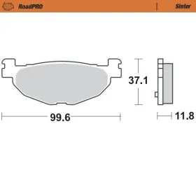 MOTO-MASTER Sinter Rear Brake Pads Yamaha XP / YP 400-500 05-13
