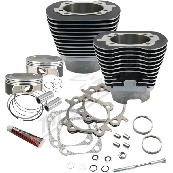 S&S CYCLE Big Bore Cylinder Kit Harley Davidson FLD / FLHR / FLHRC / FLHRSE 1584-1800cc 07-17