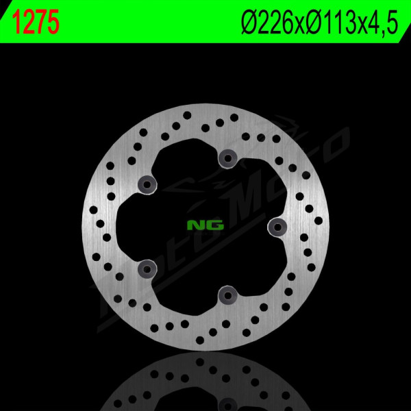 NG BRAKES Rear Fixed Brake Disc 226mm Peugeot Geopolis City / Executive 125-400cc 07-14