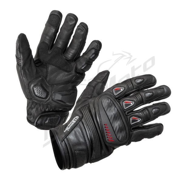 GARETH Speed  Leather Gloves Black